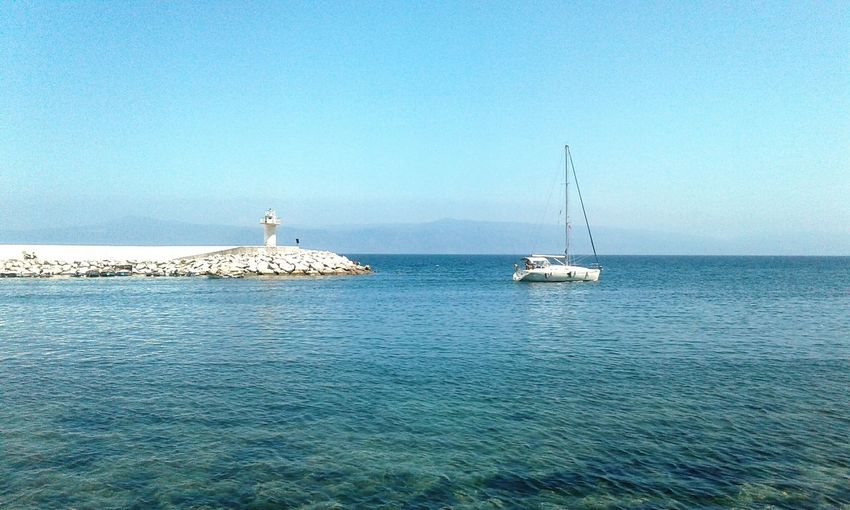 Light house by sea