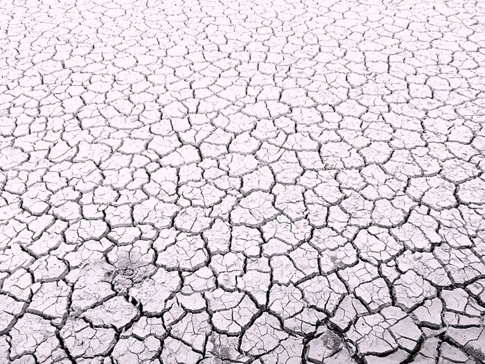 Full frame shot of cracked land
