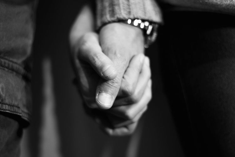 Close-up of hands