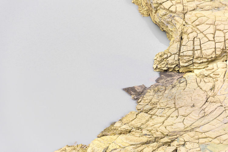 High angle view of rock formation