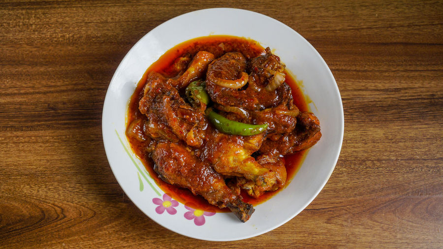 Ayam masak merah is a malaysian traditional dish. 