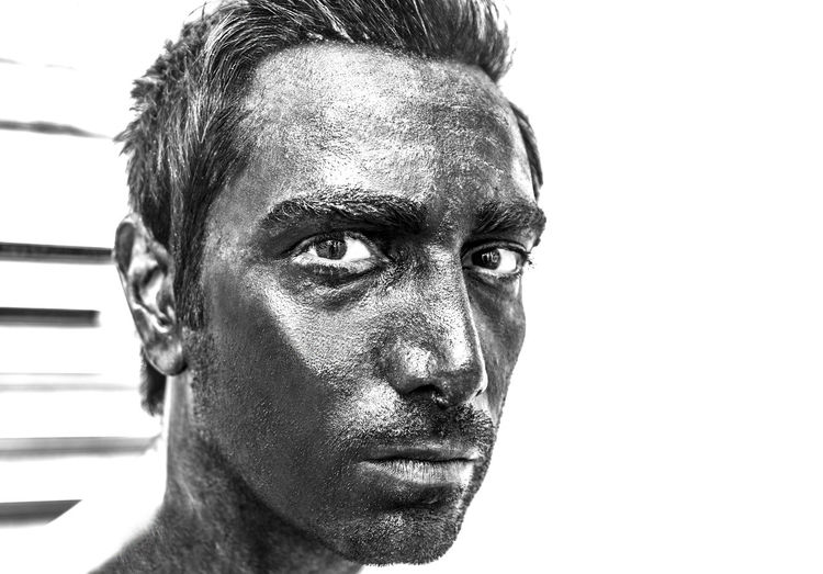 Close-up portrait of man