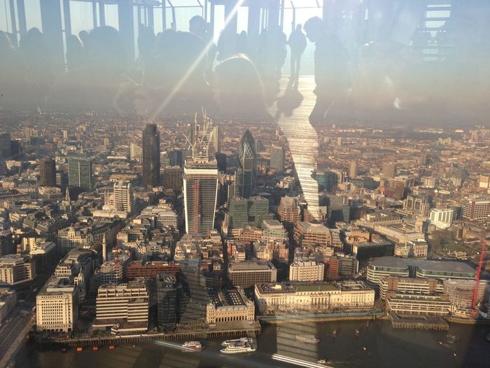 View of cityscape from shard london bridge