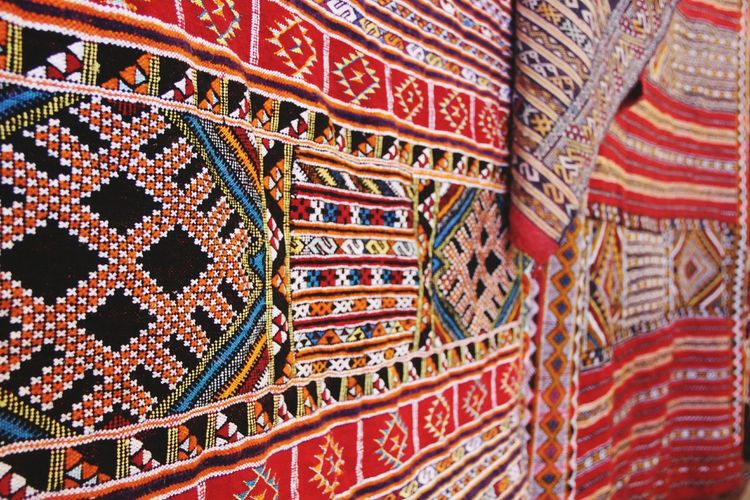 Close-up of moroccan carpet