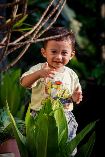 Portrait of cute boy