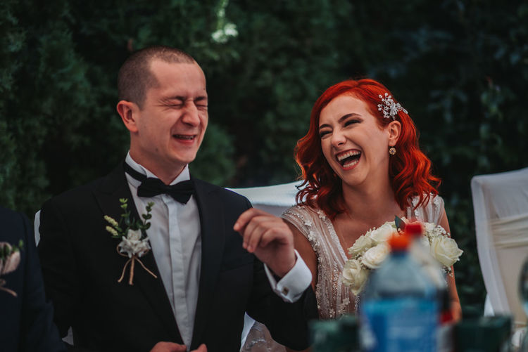 Portrait of a smiling young couple