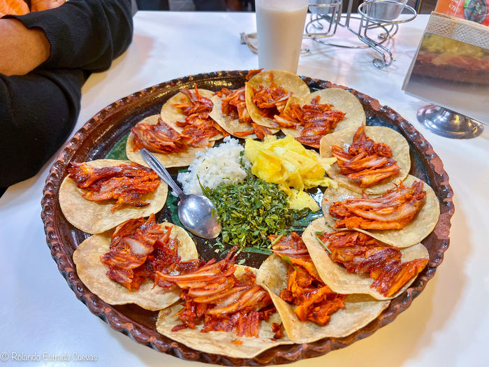 Having a taco feast