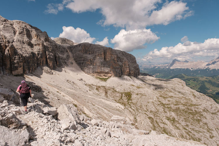 Trekking sass pordoi - alto adige sudtirol - italy