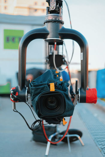 Close-up of machine part