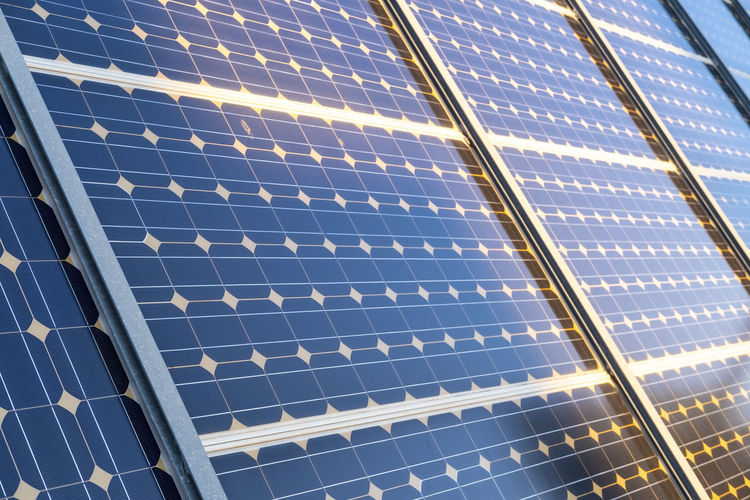 Solar panels in a rural area in spain