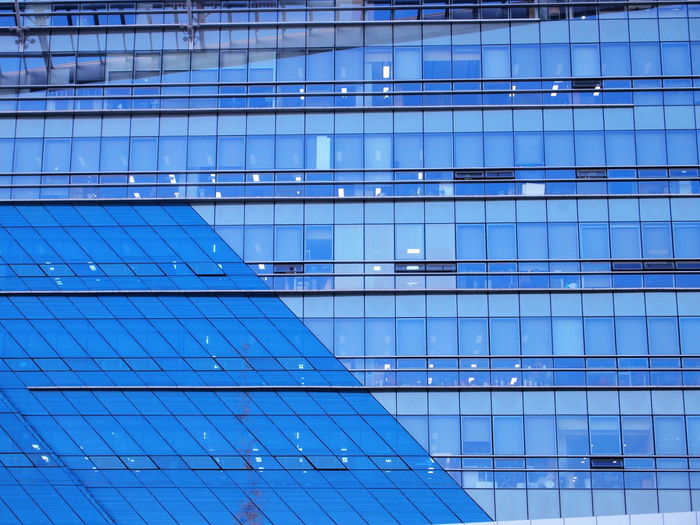 Low angle view of modern building
