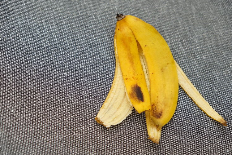 High angle view of bananas