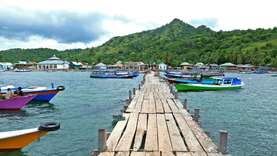 Boats in sea