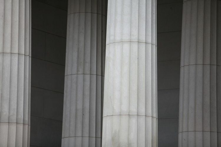 Columns of historic building