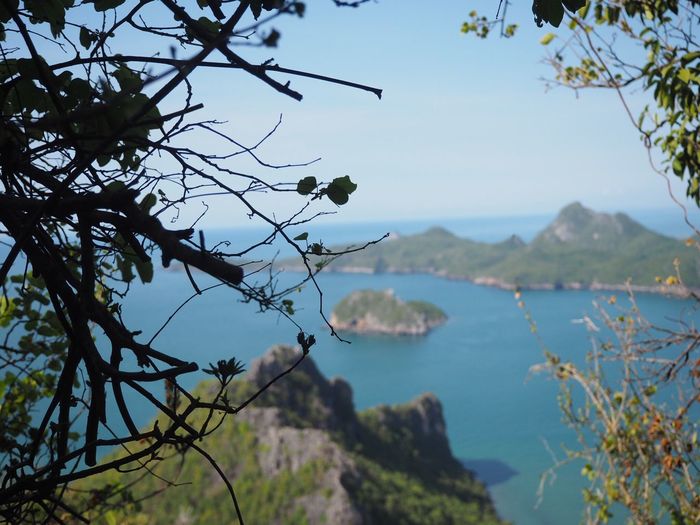 Scenic view of calm sea against sky