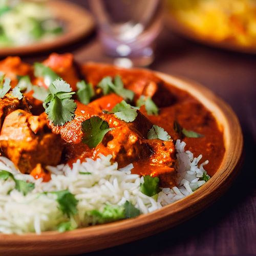 Food shooting chicken tikka masala
