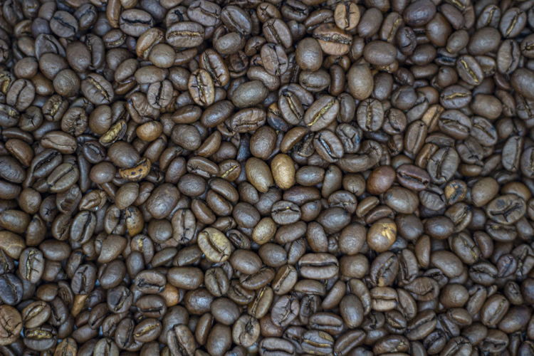 Full frame shot of coffee beans