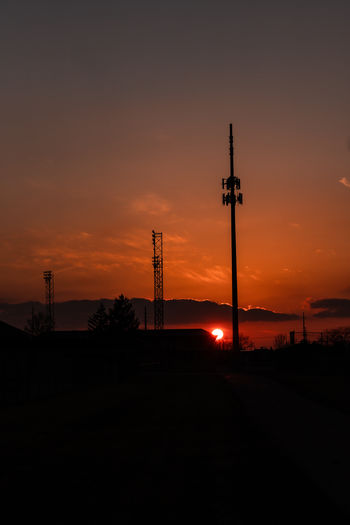 Scenic view of sunset