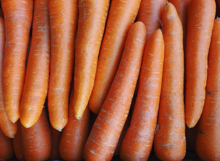 Shot of fresh carrots at the traditional market