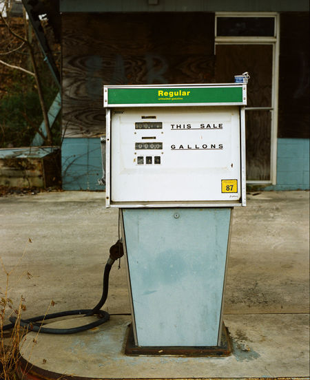 Fuel pump in gas station