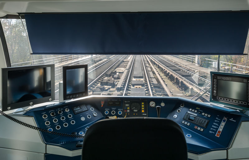 Dashboard of train